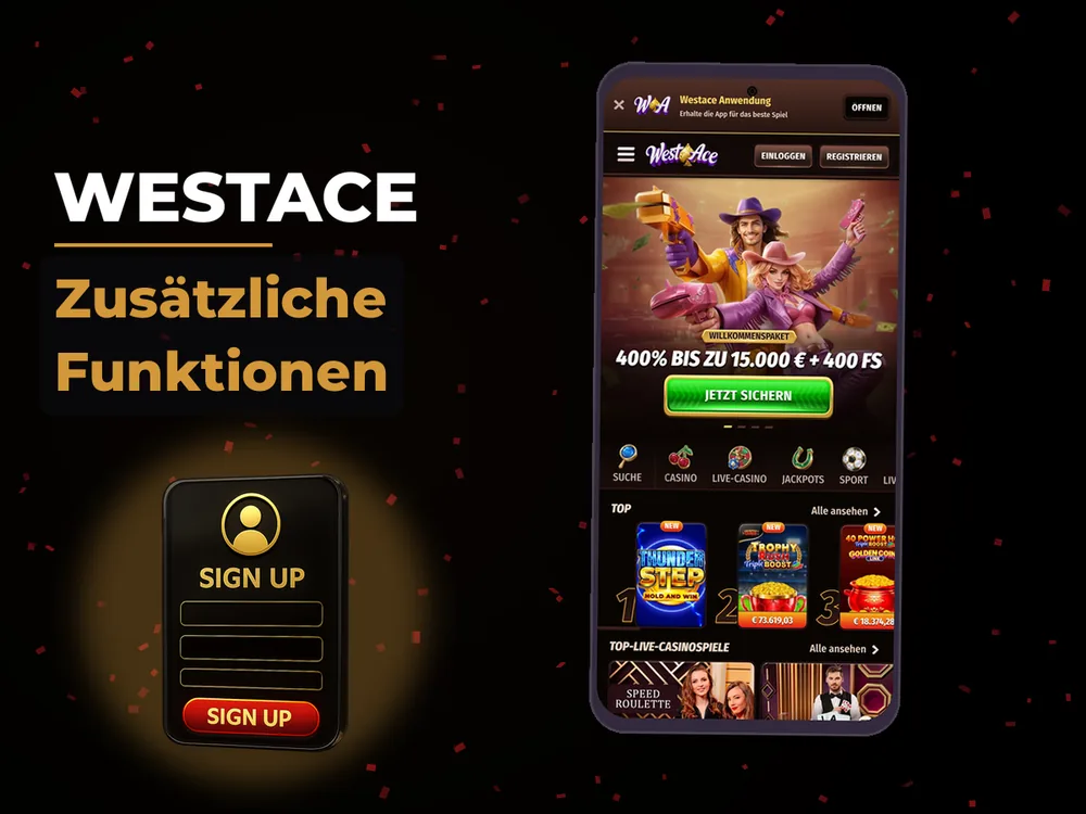 Westace - Zusätzliche Funktionen